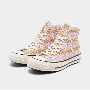 Rare Converse Chuck Taylor Culture Weave 70’s Light Pink High-Tops size 8.5